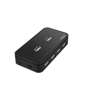Hama Usb-hub 7-fach Schwarz 00200123 (4047443436948)