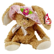TY Beanie Baby Sunbonnet The Bunny Rabbit 8" With Tag Stuffed Animal Toy Retired