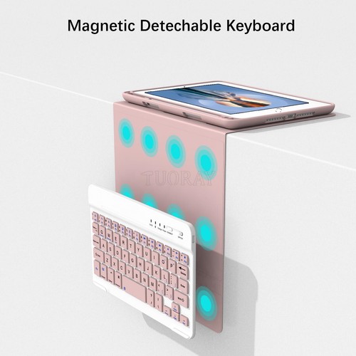 For iPad Mini 1 2 3 4 5 6th Gen 8.3'' Bluetooth Keyboard Mouse Smart Case Cover - Picture 49 of 97