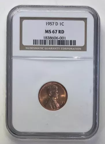 1957 D NGC 67 Superb Gem Lincoln Cent - Quality Gem Priced Right