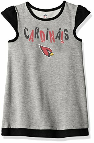 Outerstuff NFL Girls 4-6X First and Ten Cap Sleeve Dress-Heather Grey-L(6X), ... - Bild 1 von 4