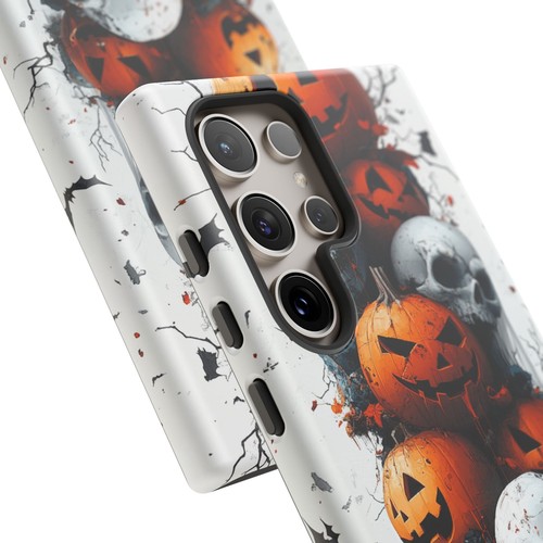 Spooky Halloween Totenkopf Kürbis Handyhülle für iPhone, Samsung Galaxy, Pixel - Bild 122 von 192
