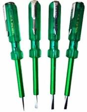 TAPARIA 814 Tester (SET OF 4) Screwdriver Line Tester Electric Voltage DIY Tool