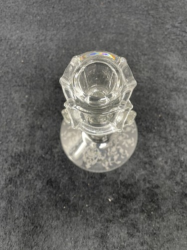 Navarre Clear by FOSTORIA Candle Holder - Picture 2 of 4
