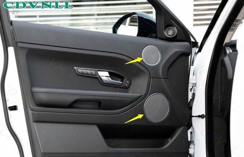 For Range Rover Evoque 12-19 Black Wood Grain Inner Door Speaker Ring Horn Trim - Bild 5 von 7