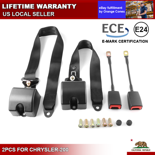 3 Point Adujstable Safety Seat Belt Strap Car Vehicle Belt for Chrysler-200