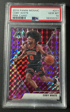 2019 Panini Mosaic Pink Camo Prizm Rookie #211 Coby White Chicago Bulls PSA 10