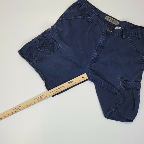 Vintage Levi’s Men's Silvertab Blue Cargo Shorts Size 40 100% Cotton - Picture 8 of 10