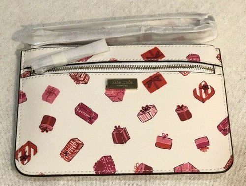 Kate Spade Shore Street Tinie Doble Cremallera Pulsera Regalo Patrón Rosa Nueva - Imagen 5 de 10