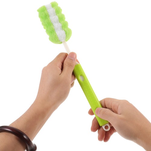  2 Pieces Small Brushes for Cleaning Washing Dishes Sponge Bottle Long Handle - Picture 9 of 12