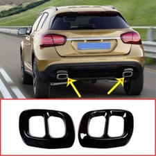 Exhaust Tail Pipe Tip Cover Trim For Mercedes Benz GLA Class 200 220 260 15-20