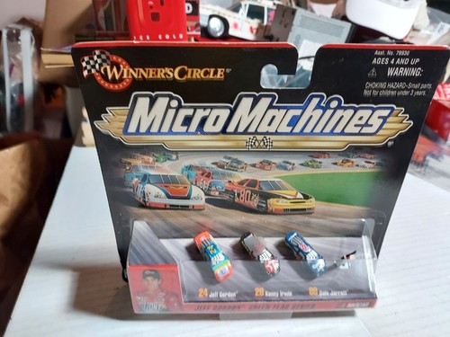 Winners Circle Micro Machines Nascar Jeff Gordon Green Flag Series 3 Car Set NIB - Picture 1 of 2