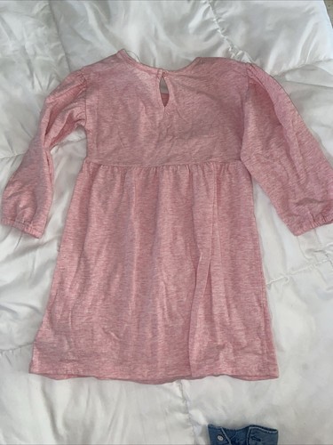 Gap Girls Clothing Bundle Dress Denim Shirt Pants Pink Unicorns Size 4T New - Picture 3 of 9
