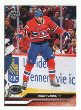 NM- 2023-34 Upper Deck #98 Kirby Dach Montreal Canadiens Card