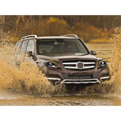 LED Sequential Headlights for 2013-2015 Mercedes Benz GLK350 GLK250 Front Lamps - Picture 21 of 22