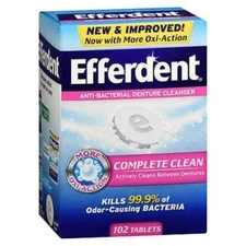 Anti-Bacterial Dental Appliance Cleanser Complete Clean 102 Tabs By Efferdent