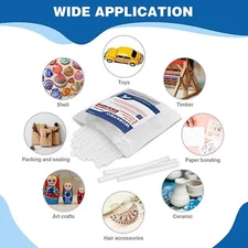 WORKPRO 0.43x8 Inches Full Size Hot Glue Sticks Multipurpose for DIY Art Craft
