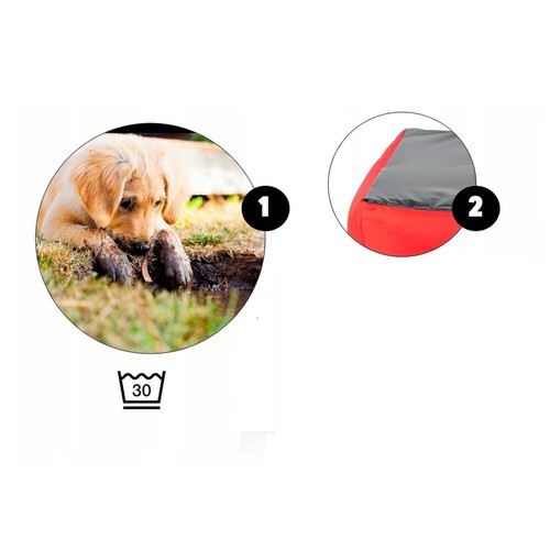 Hundekissen Hundekorb Haustierbett Katzenbett Waschbar Wasserdichtes Material - Bild 9 von 10