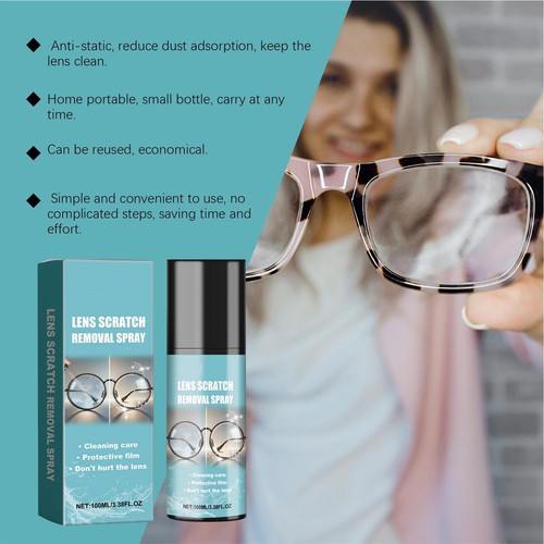 Lens Scratch Removal Spray Eyeglass Windshield Glass Repair Liquids 100ml - Picture 9 of 10