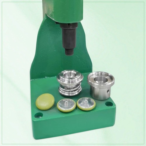 Fabric Button Covering Green Hand Press Machine DIY Making Handmade Buttons - Picture 8 of 12