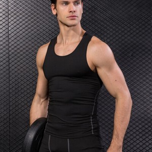 Mens-Compression-Workout-Vest-Gym-Tank-Top-Basketball-Running-Sportswear-T-shirt