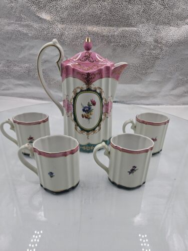Vintage Royal Vienna Victorian Woman Teapot & Cup Set (Rare) - Picture 2 of 10