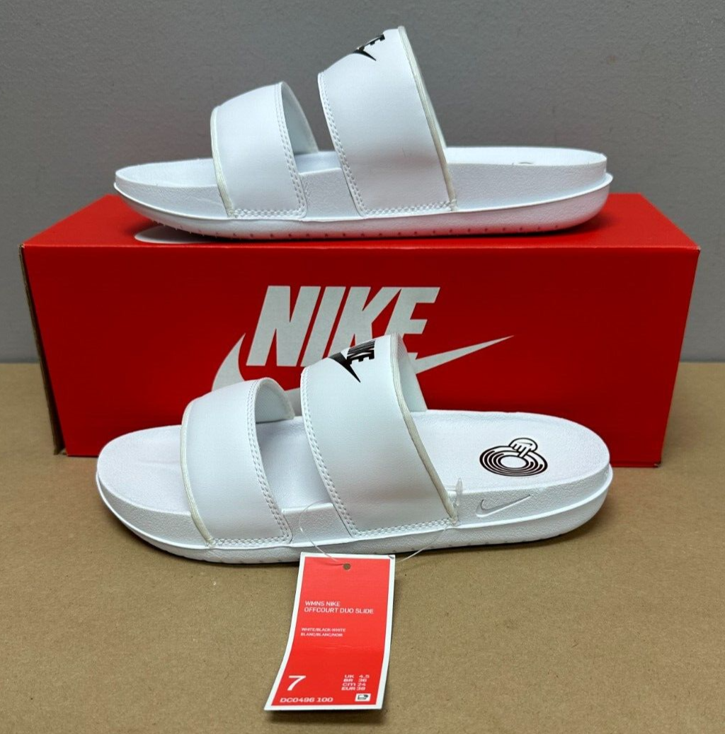 Women's Nike Offcourt Duo Slide Sandal White/Black DC0496