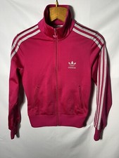 Adidas Firebird Originals Size XS Women Track Shirt Sport Jacket Zip Up Big Logo