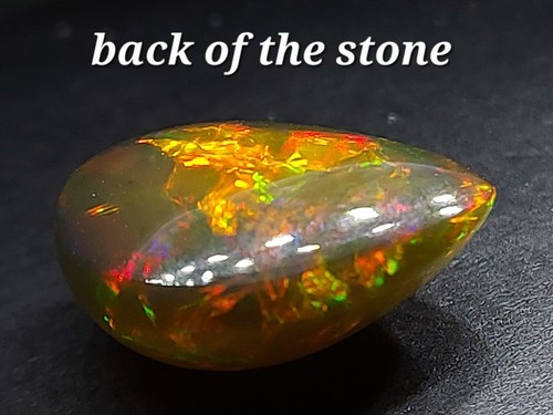 Red firey black opal cabochon - loose natural welo Opal 9.00 CTS - Picture 4 of 10