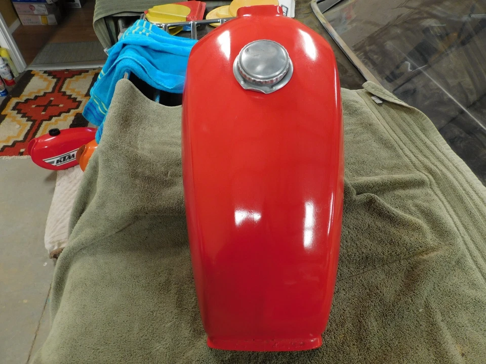 PENTON KTM 100 125 175 250 400 FIBRA DE VIDRIO TANQUE GASOLINA De colección MX Enduro Foto 2 de 4