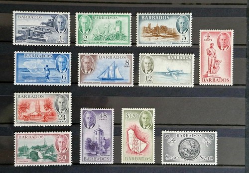 BARBADOS 1950 KGVI & Local Scenes SG271-282