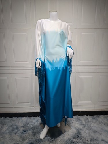 Dubai Women Evening Long Dress Elegant Kaftan Abaya Muslim Robe Party Gown Prom - Bild 54 von 55