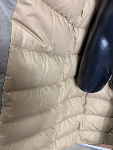 Chaps Down Puffer Jacket/Overcoat - Men's Size Medium - Quilted/Insulated -Khaki - Picture 18 of 20