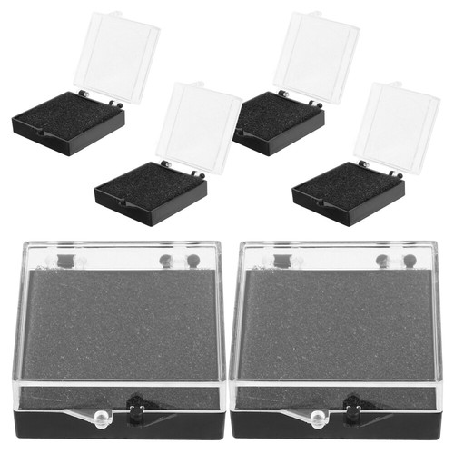 6 Pcs Pin Display Case Showcase Badge Box Travel Brooch Storage Holder