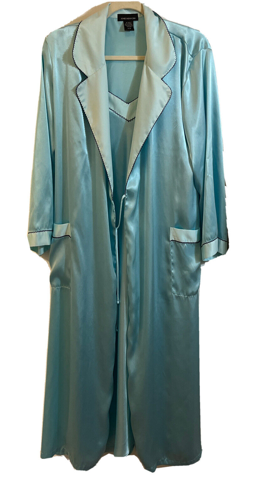 Jones New York Icey Blue Nightgown And Robe Set Size Small Rn 65539 | eBay