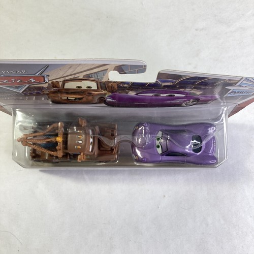 Disney Pixar Cars Airport Mater and Holley Shiftwell 2 Pack 1/55 2012 Mattel MOC - Picture 5 of 11