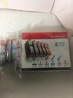 Genuine Oem Canon Bci-6 Black Cyan Magenta Ph Magenta Ink Cartridges Total 4