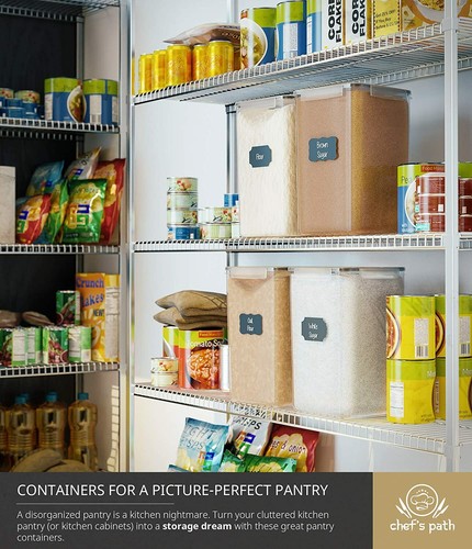 Extra Large Tall Food Storage Containers 7 qt/ 220oz/ 6.5L, For Flour, Sugar - Picture 5 of 6