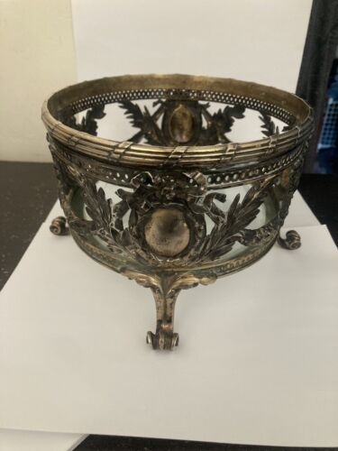 Antique Open Framed Silver Hauptmann Footed Bowl 800 Vienna pre 1922 80% Silver - Picture 4 of 19