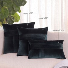 2 Pack Throw Pillow Covers Set Sofa Decor Cushion Cases Velvet Premium Cushion