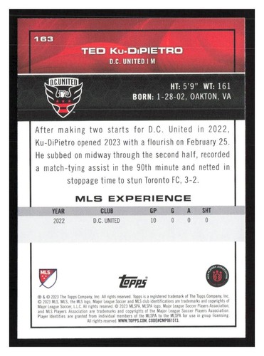 2023 Topps MLS base cards 1-200 w/ Variants Pick your Card(s) Complete your set - Picture 336 of 424