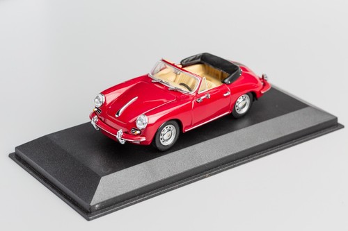 Porsche 356 C Cabriolet Burgundy 1963-1966 MINICHAMPS 1:43 - Imagen 10 de 13
