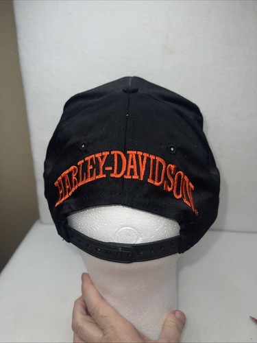 Vintage Authentic Harley Davidson Judy's Closet Trucker Snapback Hat 80's Rope - Picture 3 of 6