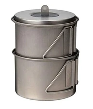 Snow Peak SCS-004TR Titanium Mini Solo Cookset NEW from  w/Tracking