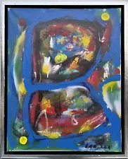 Oil Painting Modern Art Figure Composition Abstract Fantasy 54X44Cm