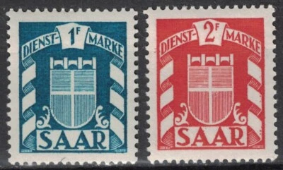 SAAR:1949 SC#O29-O30 MVLH Arms R257 - Image 1 of 2