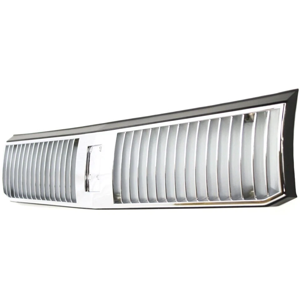 New Font Grille For 1989-1991 Oldsmobile Cutlass Ciera Sedan 4 Chrome Plastic — 第 2/4 张图片