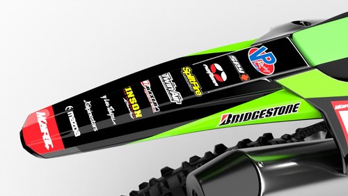 Sticker Kit for Kawasaki KX 250 1999 2000 2001 2002 RYTHM Style graphics decals - Bild 4 von 6