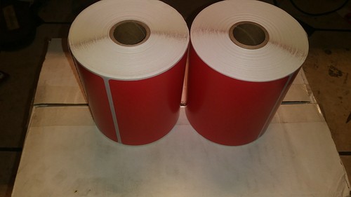 ULINE set of 2 rolls 4x6” Direct Thermal Labels 1
