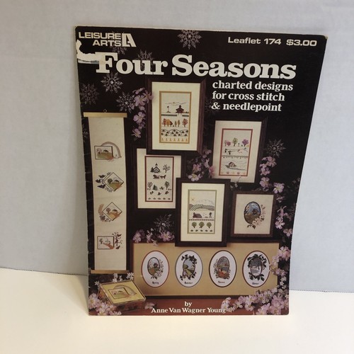 11 Assorted Leisure Arts Cross Stitch Pattern Books Lot Berries Seasons Flowers - Picture 16 of 20